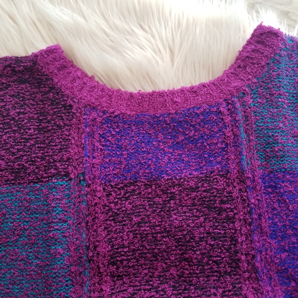 MAORI BEE COLOR BLOCK MULTICOLOR KNIT TOP - Picture 6 of 7